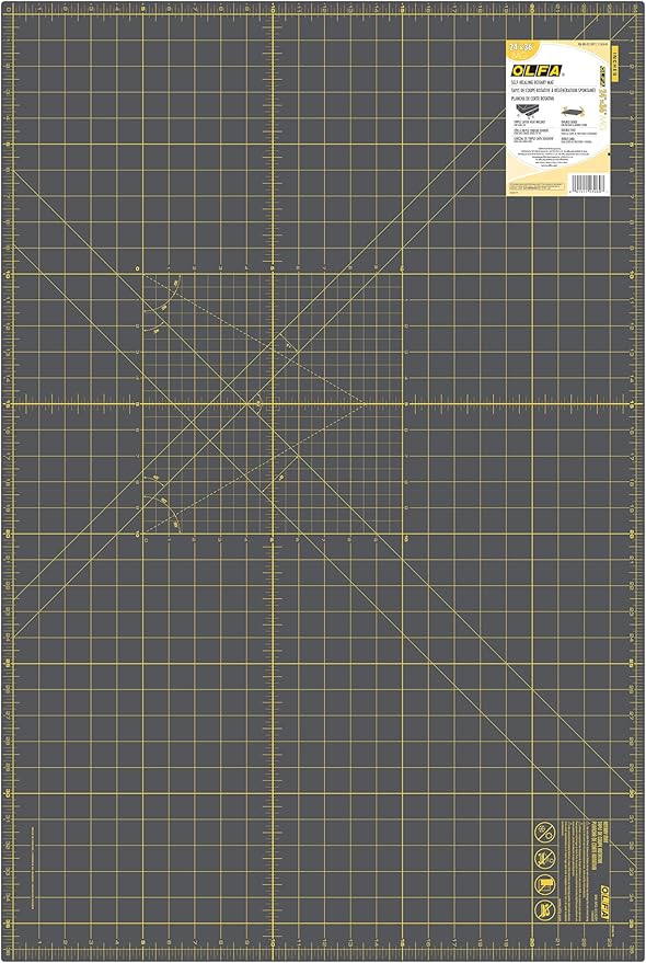 OLFA Double-Sided Self-Healing Rotary Mat 24"X36"-Gay