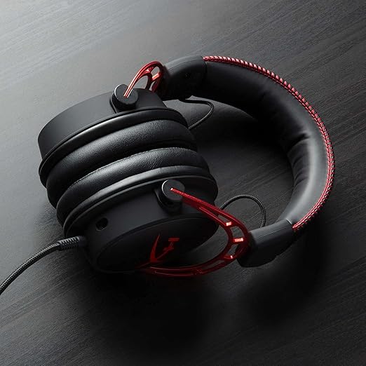HyperX Cloud Alpha - Gaming Headset,Dual Chamber Drivers,Legendary Comfort,Aluminum Frame,Detachable Microphone,Works on PC,PS4,PS5,Xbox One/Series X|S,Nintendo Switch and Mobile – Red,(Pack of 10)