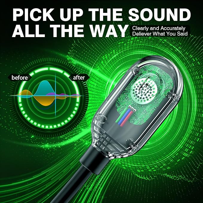 WolfLawS Wireless Gaming Headset for Xbox Series X|S, Xbox One, PS5, PC, Gaming Headphones with Bluetooth, Noise Canceling Mic