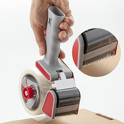 Mr. Pen- Heavy Duty Packing Tape Dispenser Gun, 2 Inch, 4 Pack with 4 Clear Tape Rolls, Handheld Tape Gun for Moving, Shipping, Sealing Boxes & Packaging