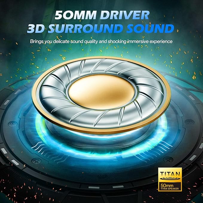 BINNUNE Xbox Wireless Gaming Headset for Xbox Series X/S, Xbox One,120H Ultra-Long Battery, Bluetooth 5.3 Gaming Headphones with Noise-Canceling Mic, Comfortable Over-Ear Headphones