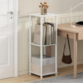 Furinno Turn-N-Tube Set of 2, Book Shelf, Stackable Bookshelf, Bookcase with Easy Assembly, 13.4 x 13.4 x 20, for Living Room, Bedroom, Home Office, White/White