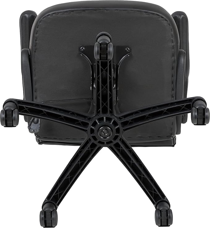 Flash Furniture X10 High-Back LeatherSoft Racing Style Gaming Chair with Flip-Up Arms, Ergonomic Padded Swivel Computer Chair, Black