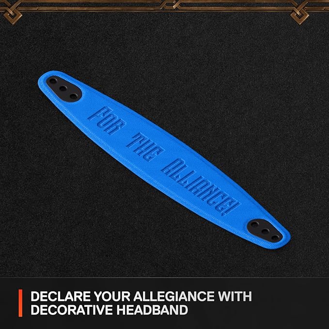 SteelSeries Arctis Nova Booster Pack — World of Warcraft Alliance Edition — Free in-Game Item — Gaming Headset Accessory — Nylon Headband — Customize with Unique Speaker Plates — Limited Edition