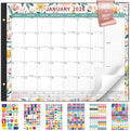 Ospelelf Desk Calendar 2026-2027 Large 22"x17" Monthly Family Office Planner Pad with Protective Cover 18 Months January 2026 - June 2027 Ditsy Floral