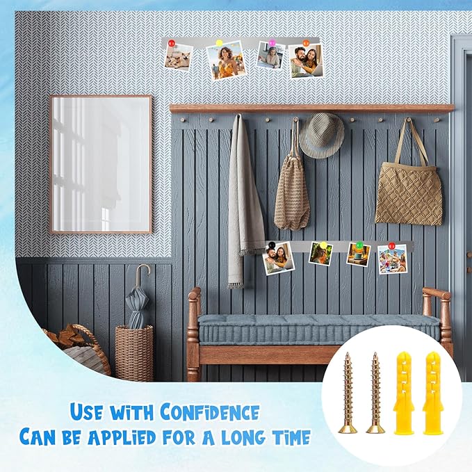 Mooliwe 6 Pieces 36 Inch Frameless Magnetic Stainless Iron Board Strips Bulletin Bar Magnetic Wall Board Memo Strip Set with 48 Pieces Colorful Magnets for School Office Home