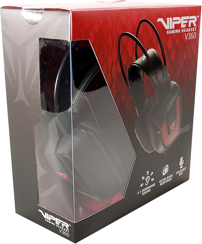 Patriot Viper V360 7.1 Virtual Surround Sound Gaming Headset (PV3607UMLK)