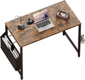 Pamray 32 Inch Computer Desk for Small Spaces with Storage Bag, Home Office Work Desk with Headphone Hook, Small Office Desk Study Writing Table