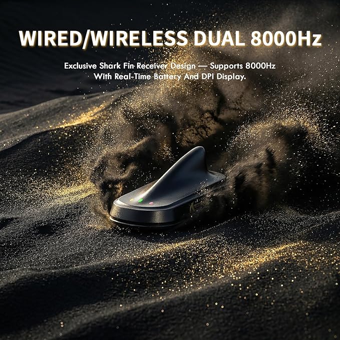 ATTACK SHARK X11 Ultra Carbon Fiber Wireless Esports Gaming Mouse,8k Polling,PAW3950MAX Sensor,63g Ultra-Ligh Ergonomic Gaming Mice,2.4Ghz/BT/Wired,with RGB Coiled Cable-Metallic Purple&Griptape