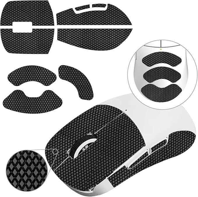 TALONGAMES Mouse Anti Slip Grip Tape Compatible with Razer Viper V3 Pro/Viper V4 Pro Gaming Mouse, Palm Sweat Absorption, Thin 0.5mm, Cut to Fit, Easy to Apply, Mouse Skin