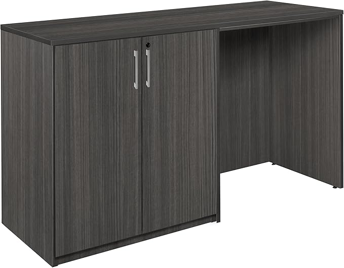 Regency Legacy Stand Up Side to Side Storage Cabinet/Desk- Ash Grey