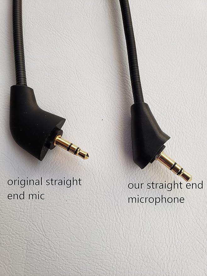 TNE 2 Pack Replacement Game Mic Microphone Boom for 2nd Version Wired Kingston HyperX Cloud 2 II Cloud Core Cloud Pro CloudX PS4 Xbox One Nintendo Switch Computer PC Gaming Headsets