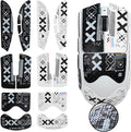 2-in-1 Mouse Grip Tape Anti Slip Skin for Viper V3 Pro Gaming Mice Pre-Cut Gaming Mouse, Pre-Cut, Self-Adhesive, Sweat-Resistant Professional Competitive Upgrade Kit (White Set+Black Set)