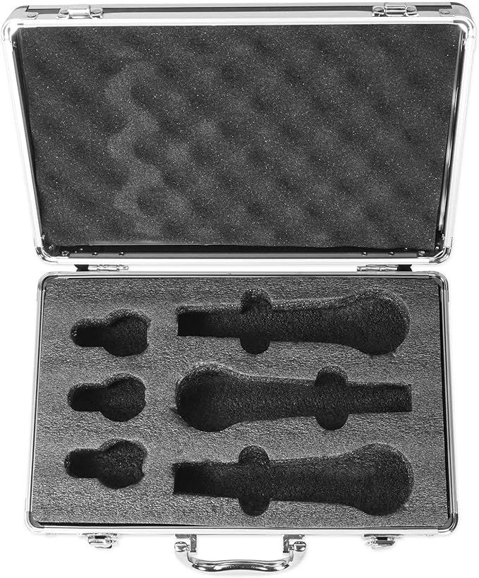 Rockville RMC-3PK Dynamic Microphones 3 Pack, Uni-Directional, Metal Build, XLR, Clear Sound, Low Background Noise, Durable Case, for Vocals, Instruments, DJs