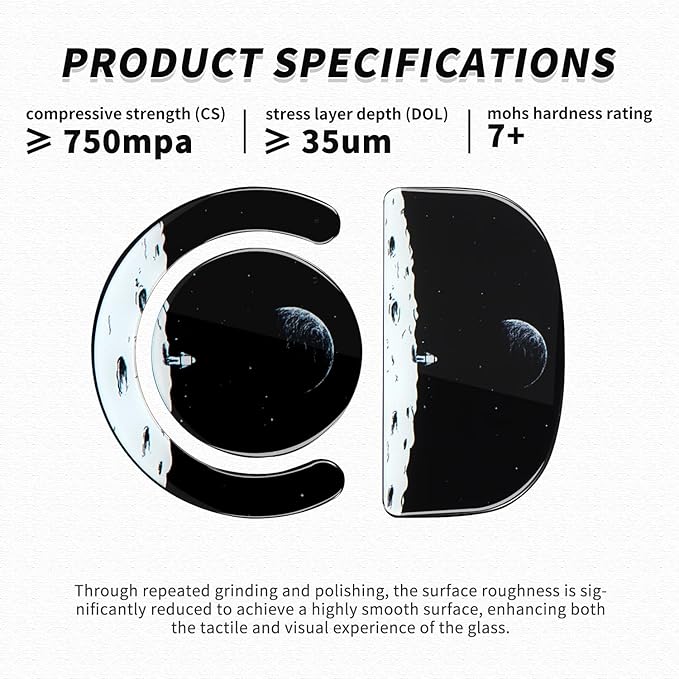immoenuc Glass Mouse Skates for Logitech G PRO X Superlight Mouse Feet Pads Smooth Durable Game Mouse Accessories (Earth Pattern) GPW 2globe