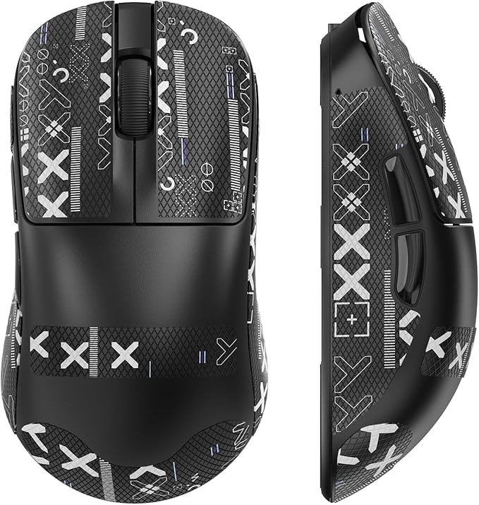ZIYOU LANG×Magic-Refiner AJ199 Lightweight Wireless Gaming Mouse,Tri-Mode(2.4G/Wired/BT),24K DPI,PAW3311 Optical Sensor,1000Hz Polling Rate,600mAh,49g Ergonomic Mice for Mid-Large Hands-Black&Sticker