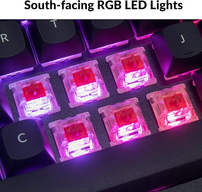 Keychron Q7 Wired Custom Mechanical Keyboard, 70% Layout QMK/VIA Programmable Macro with Hot-swappable Gateron G Pro Brown Switch Double Gasket Compatible with Mac Windows Linux (Black)