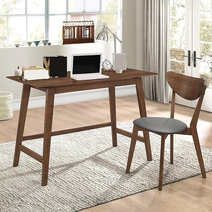 Walnut 2-Piece Writing Desk Set