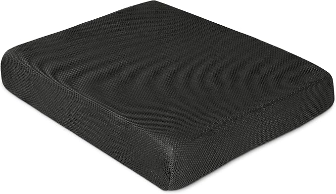 Milliard Memory Foam Seat Cushion Chair Pad – Office Chair Cushion for Enhanced Comfort & Posture Support, Ideal for Office, Car, and Travel Seat Cushion – Cushion for Chair – (Black Mesh)