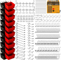 ELEAD 297 Piece Pegboard Hooks Kit, Peg Board Organizer Accessories with Bins for Organizing Various Tools, Fit 1/8 or 1/4 inch Pegboard for Hanging Storage, Garage, Workshop & Craft Room
