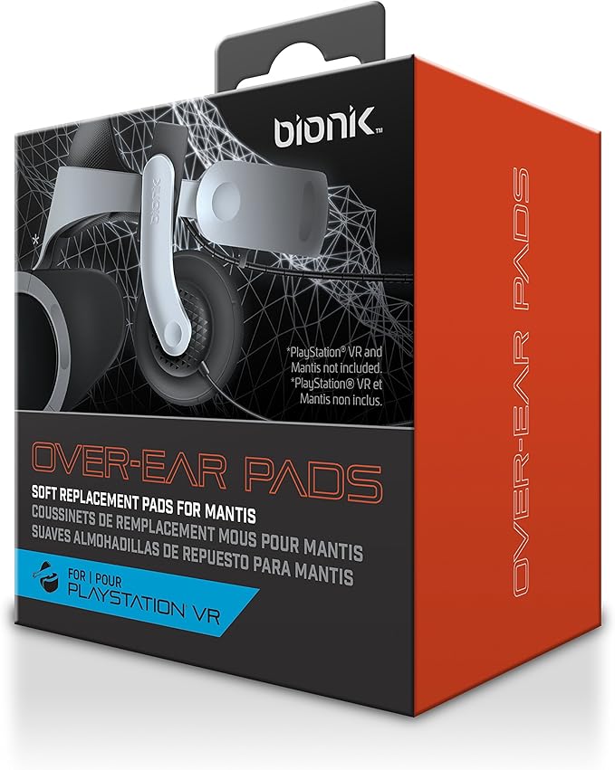 Bionik Over-Ear Pads PSVR - Replacement Pads for Mantis Detachable Headset for PlayStation VR