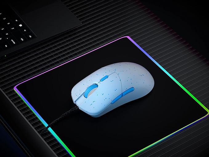 HK GAMING Mira XM1 Ultra Lightweight Gaming Mouse | 58 Grams | max 16000 cpi | 1kHz USB Wired | 6 Buttons | Anti Slip Grips (Massalia)
