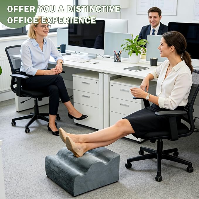 Foot Rest for Under Desk Used to Support The Feet, Multi-Functional Three-Layer Footstool with Ergonomic Design, Providing a More Comfortable Posture for Work and Home