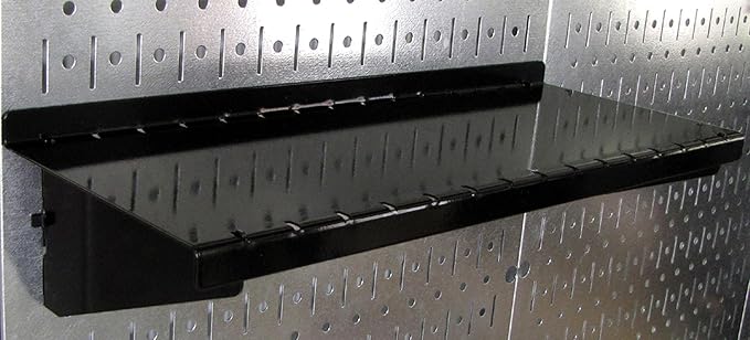 Wall Control 30-WGL-200GVB Galvanized Steel Pegboard Tool Organizer, Galv/Black