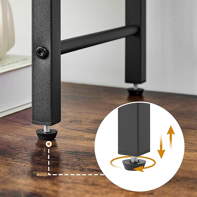 Gewudraw Printer Stand-Desktop Shelf Storage Organizer for Printers,Small End Table, Book Shelf and Wooden Desk Shelf for Home Office