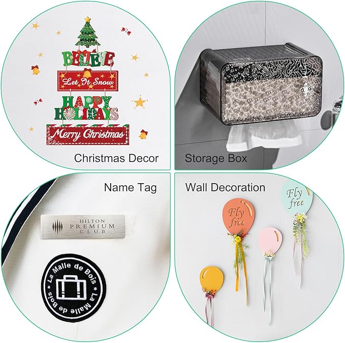 12-Pairs Magnetic Picture Hanging Strips, Magnetic Fixator Removable and Damage Free, Adhesive Strips for Frame Hanging and Home Decorations