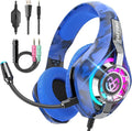 Tatybo Gaming Headset for PS5 PS4 Switch Xbox PC, Surround Sound Gaming Headphones with Noise Canceling Mic