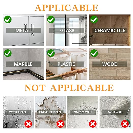 Double Sided Tape Heavy Duty for Wall Decor No Damage to Paint,Clear Removable Mounting Tape,Nano Two Sided Adhesive Tape,Picture Hanging Strips for Posters,Stickers -2Rolls(1.18in*6.5FT+0.39in*6.5FT)