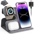 3 in 1 Charging Station for Apple, Charging Station for Multiple Devices for Apple, Wireless Charger for iPhone 17 Air 16e16 15 14 13 12 11 X 8 Series, for Apple Watch, for AirPods(Foldable)