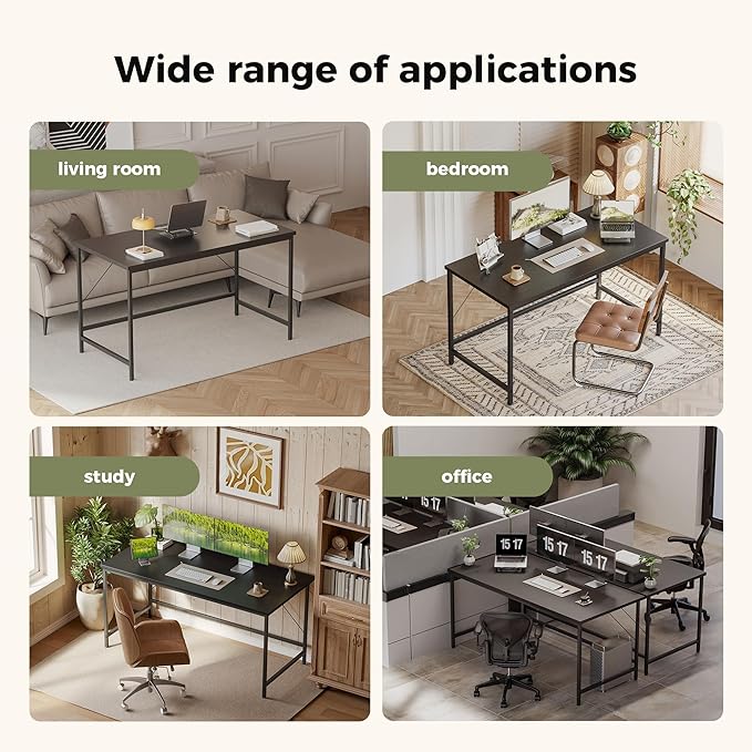Mericonia 40 inch Computer Desk, Gaming Desk for Small Spaces, Modern Simple Style Table for Home Office, Study Student Writing Table