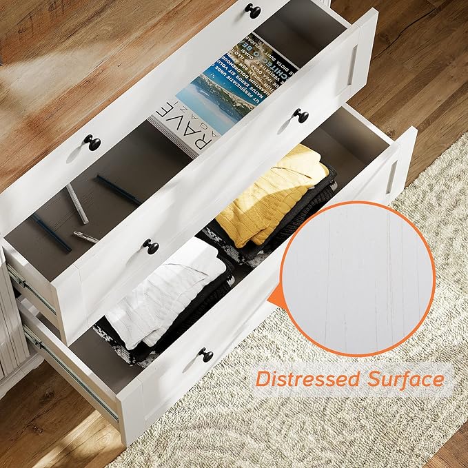 WAMPAT Home Office Furniture Set, 56" Executive Desk with Charging Station, 72" Tall Bookcase with 3 Drawers, Wood Computer Desk with File Cabinet Storage, Open Shelf, White