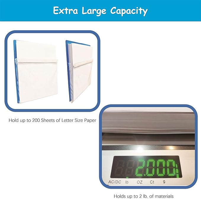 IMAGAME Magnetic Pocket 4 Pack – Self-Adhesive Magnetic Storage Pouch for Documents, Notes & Tools, Strong Magnet Backing for Fridge, Whiteboards, and Metal Surfaces (White 4Pcs)