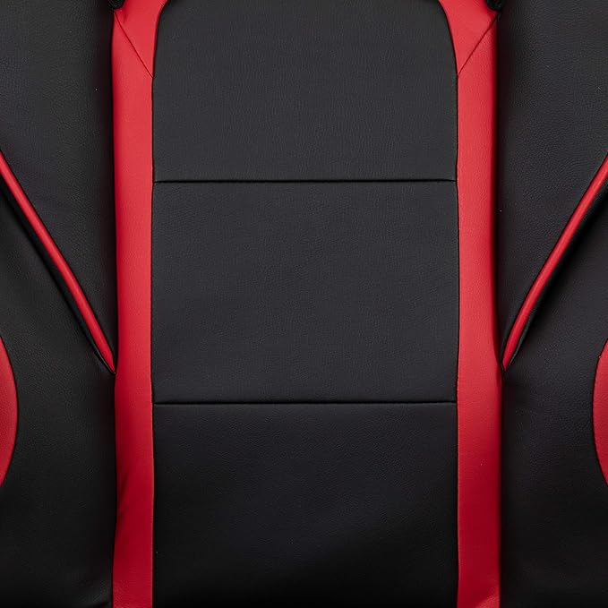 Flash Furniture Optis Gaming Desk with Cup Holder/Headphone Hook/Removable Mousepad Top & Red Reclining Back/Arms Gaming Chair with Footrest