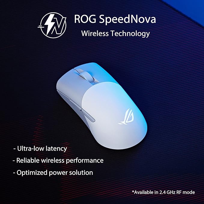 ASUS ROG Keris Wireless AimPoint Gaming Mouse, Tri-Mode connectivity, 36000 DPI Sensor & ROG Cetra True Wireless Gaming Headphones (Low-Latency Bluetooth Earbuds