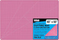 U.S. Art Supply 40" x 60" Self-Healing Cutting Mat 5-Ply - Double-Sided Pink/Blue Craft Mat, Non-Slip Cutting Mats for Crafts, Sewing, Quilting, Scrapbooking