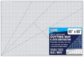 U.S. Art Supply 40" x 60" Self-Healing Cutting Mat 5-Ply - Double-Sided White/Blue Craft Mat, Non-Slip Cutting Mats for Crafts, Sewing, Quilting, Scrapbooking