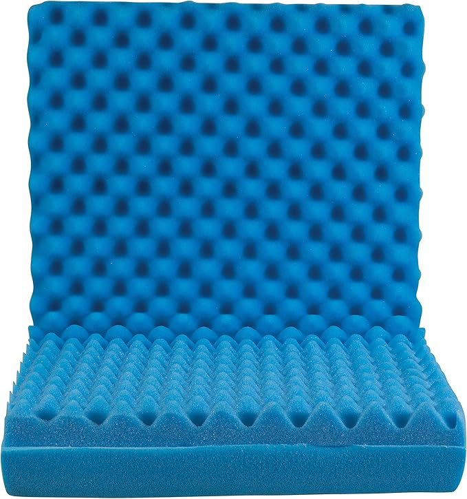 DMI Egg Crate Sculpted Foam Car Seat Cushion, Office Chair Cushion Relieves Back Pain, Tail Bone Pain, Sciatica, 32 X 18 X 3, Full Back (Pack of 2)