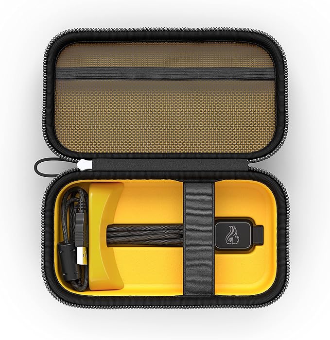 GLORIOUS Universal Mouse Case Gaming, w/Accessory Pocket & Adjustable Wedge (No Shake), Portable Carrying Case, Hard Shell, Zipper, & Wool Interior, for Bluetooth Wireless Mice & Wired Mice