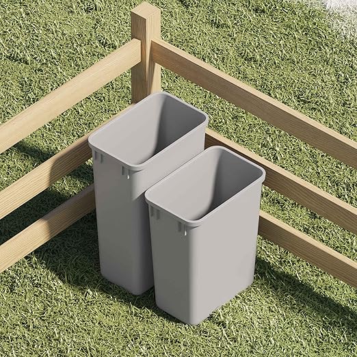 Dowell 50Qt Wastebasket Trash Can Garbage Container, for Home/Kitchen/Office, Grey - (Can Only) 1PC