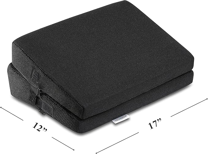 InteVision 4-in-1 Footrest for Added Height - Premium Foam Foot Cushion Works Great for Under Desk or bar - Will not Slide on Any Surface