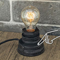 Touch Control Table Lamp Vintage Desklamp Small Industrial Touch-Light Bedside Dimmable Nightstand-Lamp Steampunk AccentLight Edison Lamp Base Antique Night Light for Living Room Bedroom