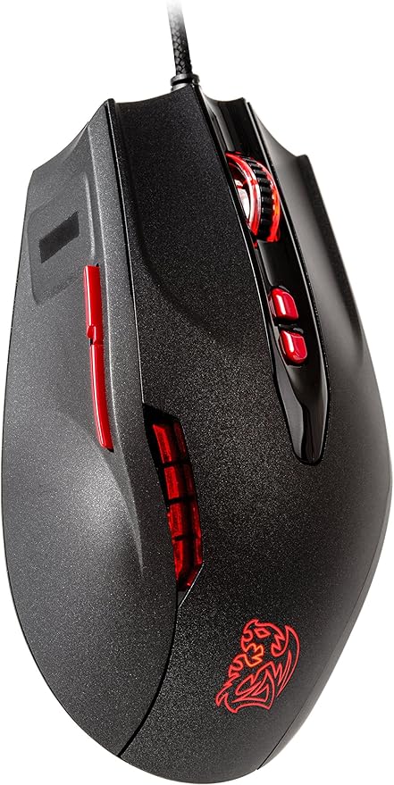 Tt eSPORTS MO-BKV-WDLGBK-01 Black FP Biometric Laser Gaming Mouse