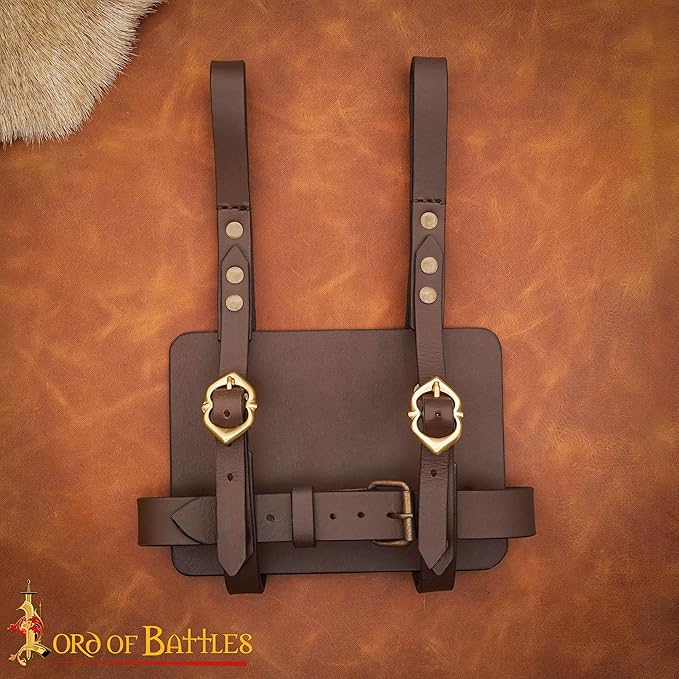 Lord of Battles Adventurer's Book or Diary Holder Handcrafted from Genuine Leather 11 x 8 Inch (Brown)