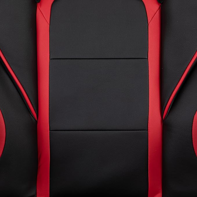 Flash Furniture Optis Gaming Desk with Cup Holder/Headphone Hook/Removable Mousepad Top & Red Reclining Back/Arms Gaming Chair with Footrest