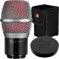 SE ELECTRONICS V7 MC1 Wireless Microphone Capsule - Compatible with Shure Wireless Transmitters - Professional Dynamic Microphone for Singing, Speech & Music Studio Recording (Grey w MP03 Pouch)