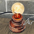 Touch Control Table Vintage Desk Lamp Small Industrial Touch Light Bedside Dimmable Nightstand Steampunk Accent Edison Base Antique Night Light for Living Room Bedroom